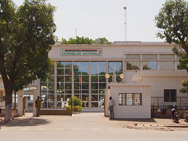 The building of the national assembly of Burkina Faso in downtown Ouagadougou, January 10, 2013. (Wikipedia) 