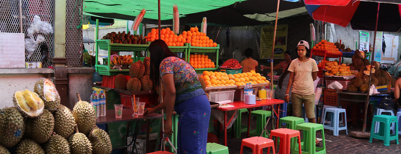 Fruit Vendor Myanmar