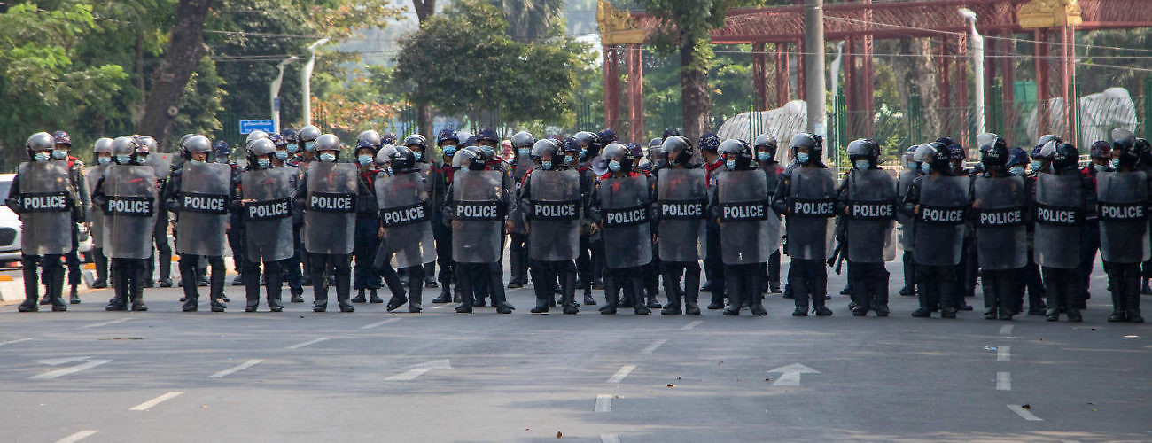 Police officers Yangon