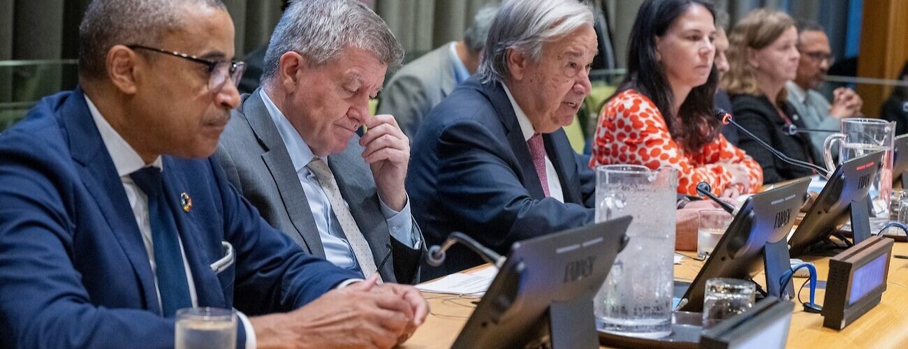 Secretary-General António Guterres addresses the informal meeting of the plenary to hear a briefing by the Secretary-General on the UN80 Initiative.