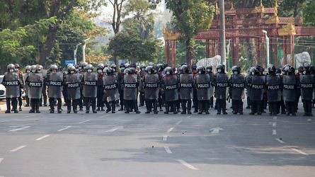 Police officers Yangon