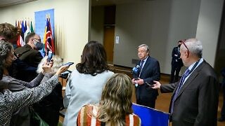 Secretary-General António Guterres briefs reporters after the Security Council meeting on peace and security in Africa